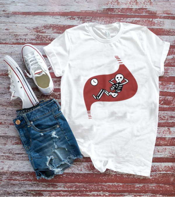 Death Of Dungeon Meshi Falin Skeleton Inside Red Stomach T-Shirt