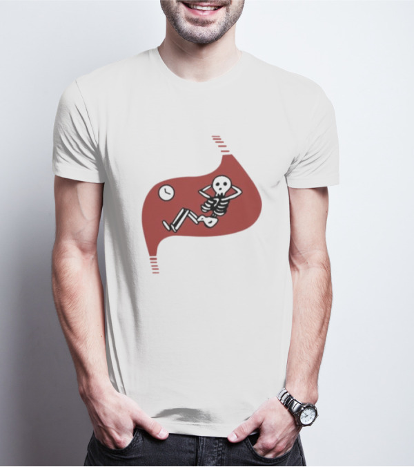Death Of Dungeon Meshi Falin Skeleton Inside Red Stomach T-Shirt