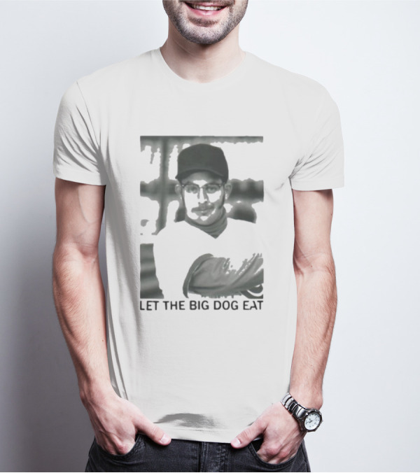 Let The Big Dog Eat - Baseball Pitcher In Action T-Shirt