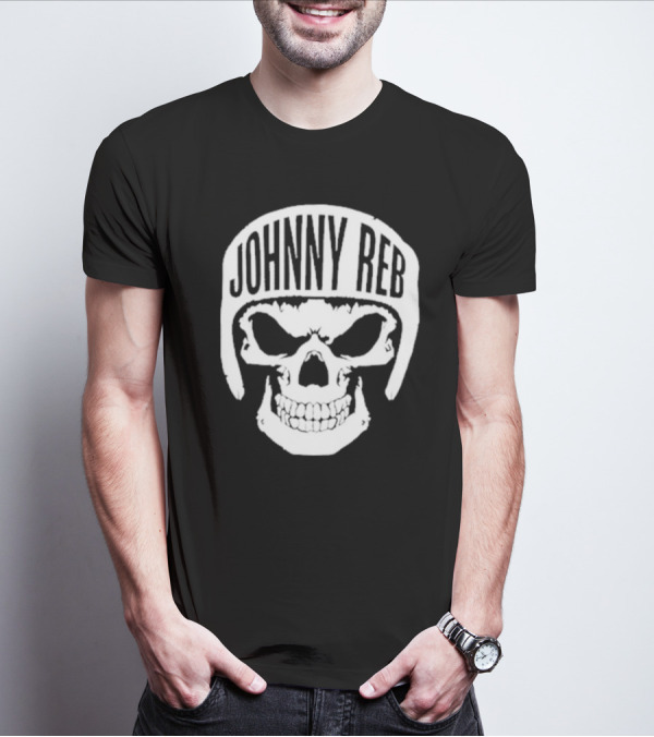 Johnny Reb Skull Helmet Classic T-Shirt
