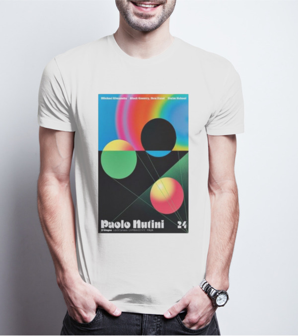Paolo Nutini Jun 22 2024 Lido Di Camaiore Parco BussolaDomani Italy Michael Kiwanuka Black Country New Road Warpaint T-Shirt