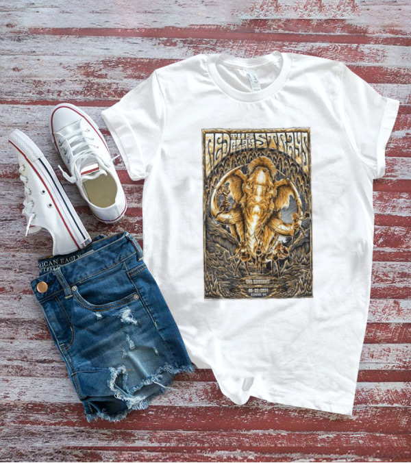 Red Clay Strays Pelham TN 06-22-2024 Tour Featuring Winged Mammoth T-Shirt