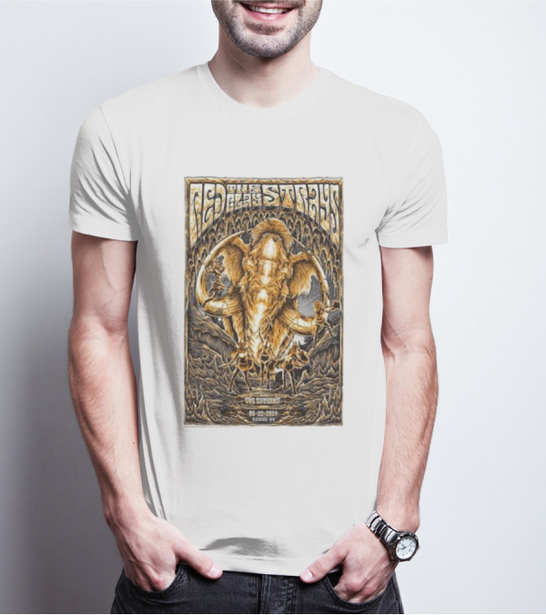 Red Clay Strays Pelham TN 06-22-2024 Tour Featuring Winged Mammoth T-Shirt