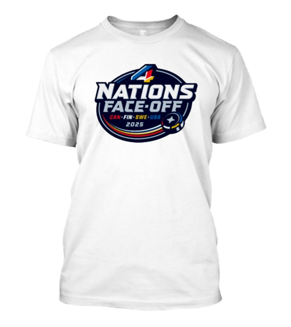4 Nations Face-Off 2025 CAN FIN SWE USA T-Shirt