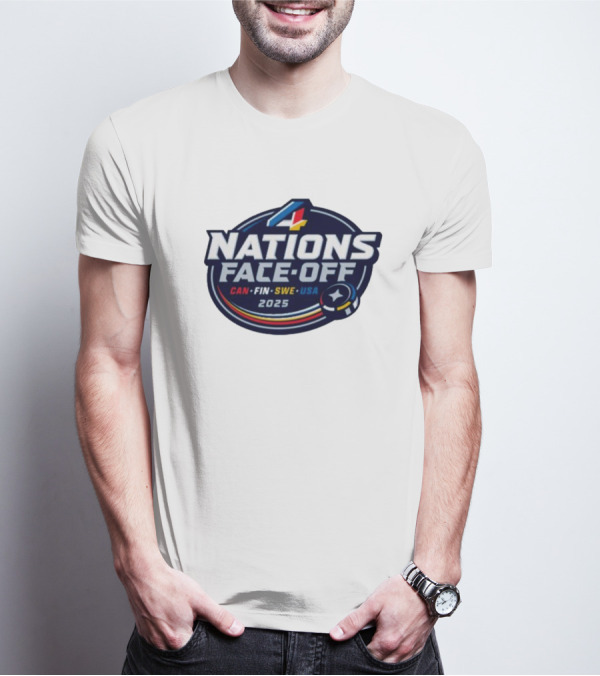 4 Nations Face-Off 2025 CAN FIN SWE USA T-Shirt