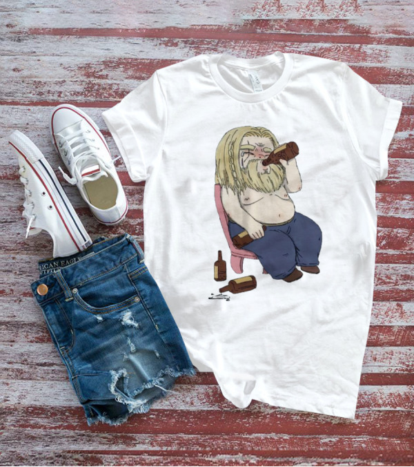 Avengers Endgame Thor Fat Drinking T-Shirt