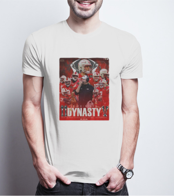 Birmingham Stallions Dynasty 3-Time Champs Back-to-Back-to-Back Spring Football Championships 2022-2023-2024 T-Shirt