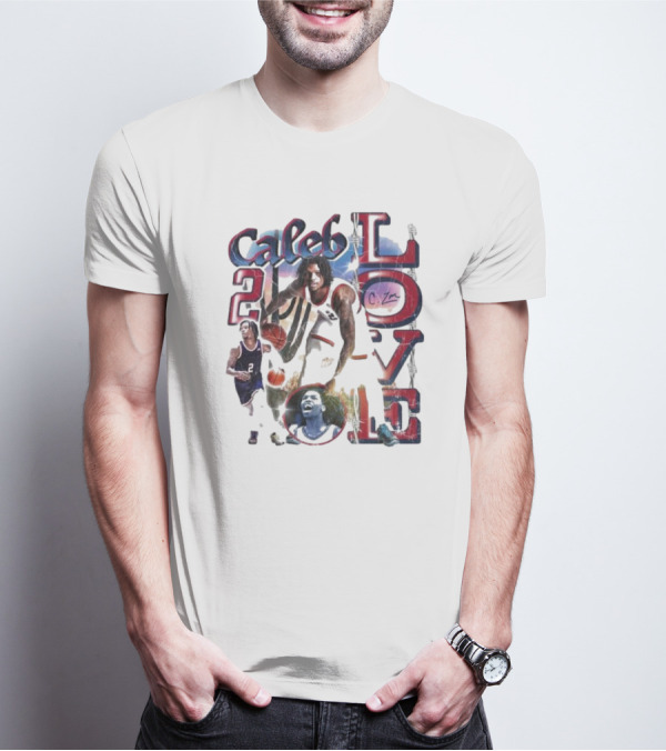 Caleb Love 2 Basketball Signature Jersey Dunk Champion Image T-Shirt