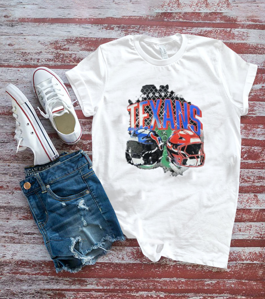HOUSTON TEXANS HELMETS FOOTBALL GRIDIRON T-Shirt
