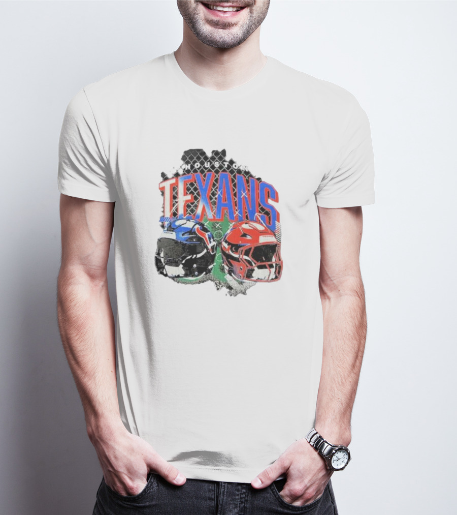 HOUSTON TEXANS HELMETS FOOTBALL GRIDIRON T-Shirt