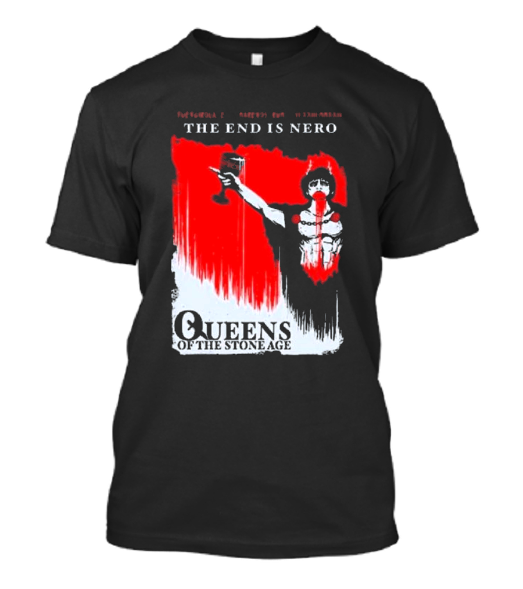 Queens Of The Stone Age The End Is Nero Music Festival Tour Fuengirola T-Shirt