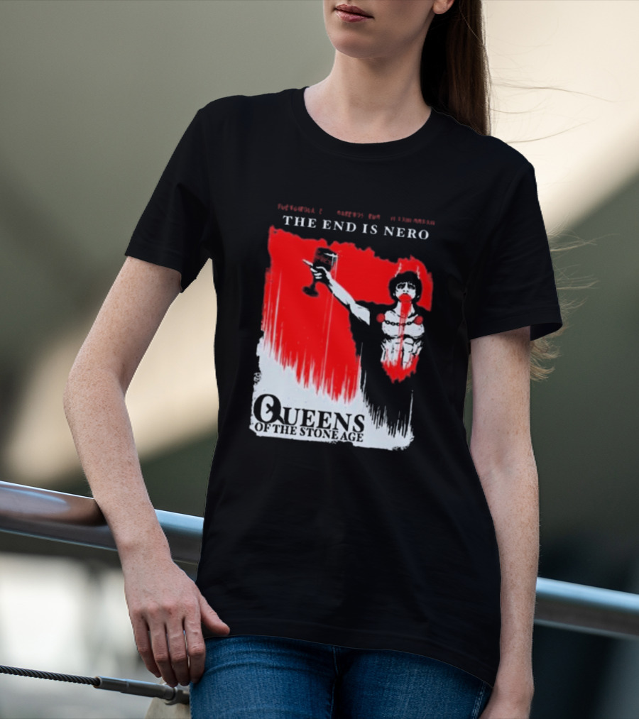 Queens Of The Stone Age The End Is Nero Music Festival Tour Fuengirola T-Shirt
