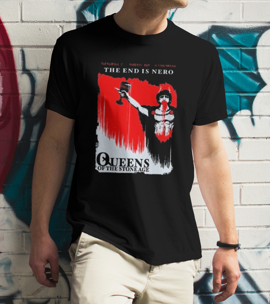 Queens Of The Stone Age The End Is Nero Music Festival Tour Fuengirola T-Shirt