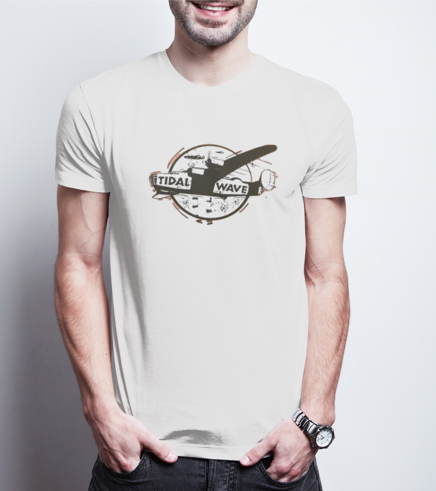 Tidal Wave Plane War Bomber Mission Emblem T-Shirt