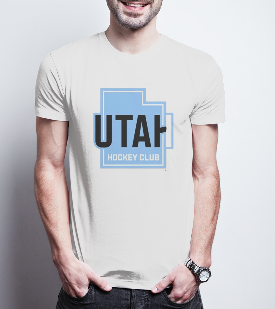 Utah Hockey Club Logo With State Outline T-Shirt