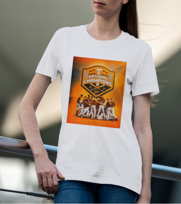 Tennessee Volunteers 2024 National Champions Baseball Team T-Shirt