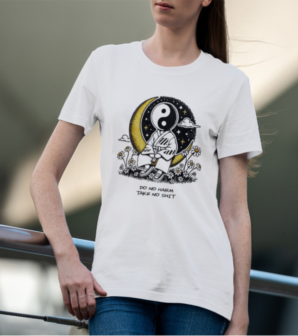 Third Eye Kingdom Yin Yang Moon Do No Harm Take No Shit T-Shirt