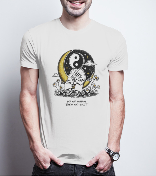 Third Eye Kingdom Yin Yang Moon Do No Harm Take No Shit T-Shirt