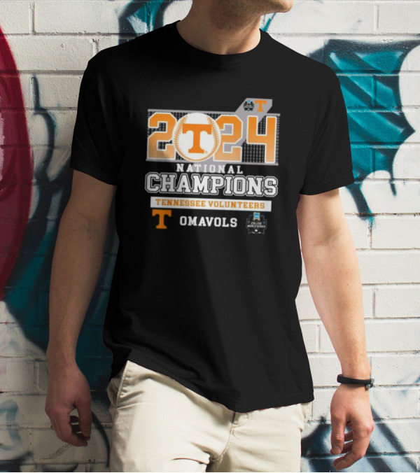Tennessee Volunteers 2024 National Champions Omavols College World Series T-Shirt