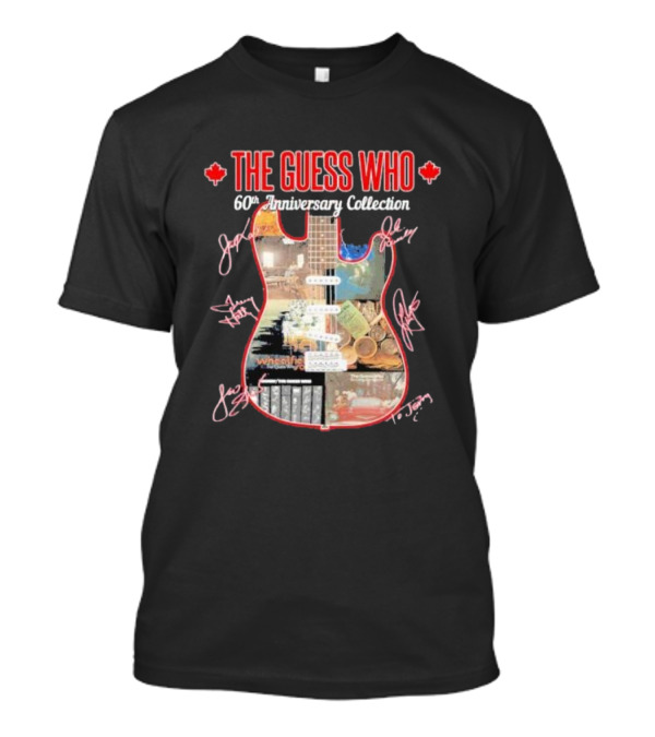 The Guess Who 60th Anniversary Collection Guitar Signatures Canada Icons T-Shirt