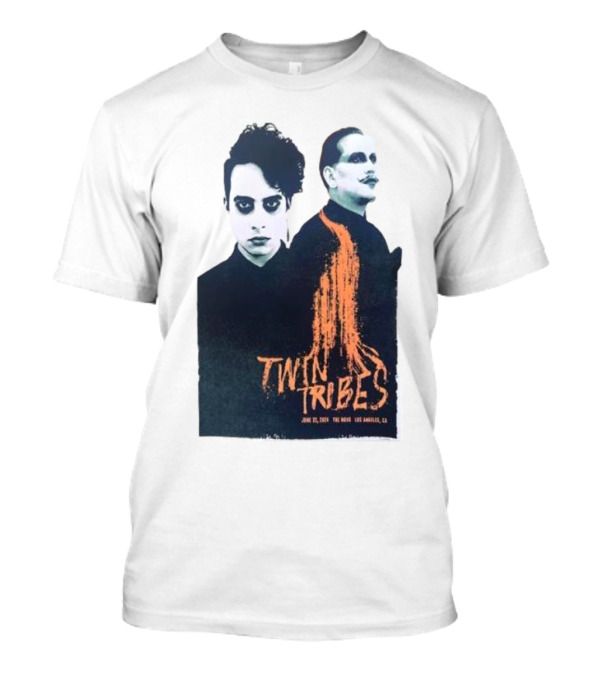 Twin Tribes June 22 2024 The Novo Los Angeles CA Dark Gothic Concert T-Shirt