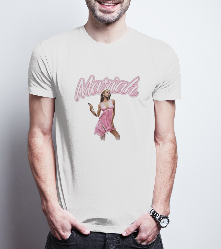 Mariah Carey Obsessed Airbrush 2024 Pink Dress Iconic T-Shirt