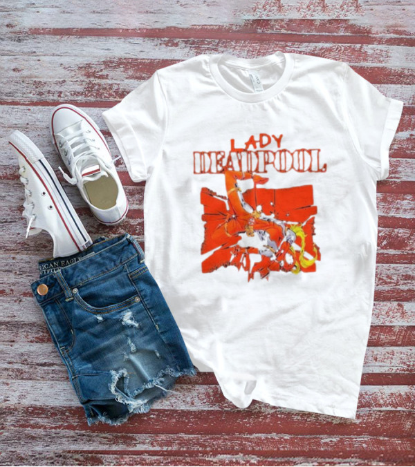 Rob Liefeld Lady Deadpool T-Shirt
