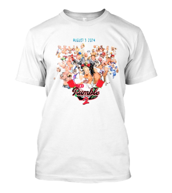 August 3 2024 Red Rose Rumble 2 Roster T-Shirt