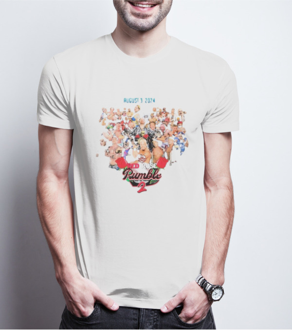 August 3 2024 Red Rose Rumble 2 Roster T-Shirt