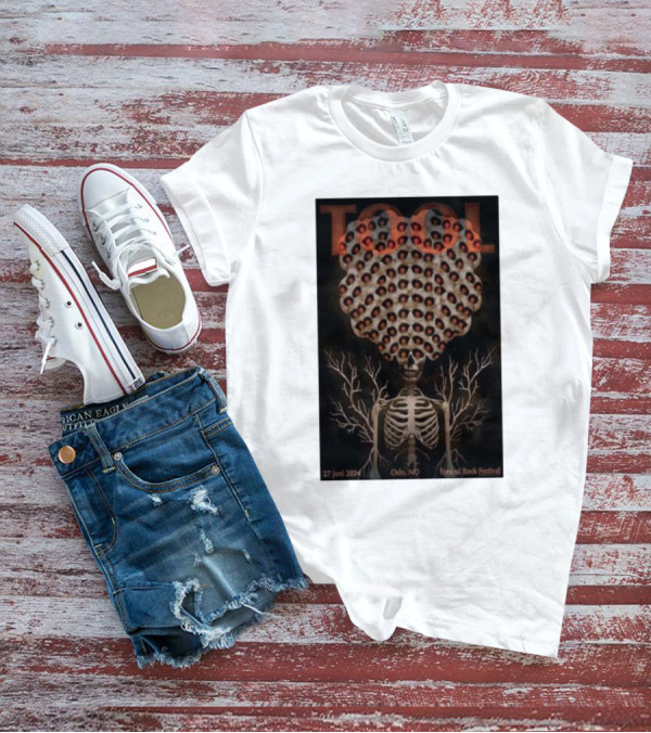 Tool June 27 2024 Tons Of Rock Festival Skeleton Art Oslo NO T-Shirt