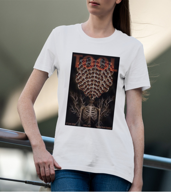 Tool June 27 2024 Tons Of Rock Festival Skeleton Art Oslo NO T-Shirt