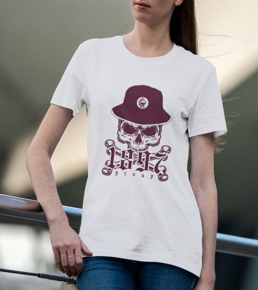 1897 Group Skull With Hat T-Shirt