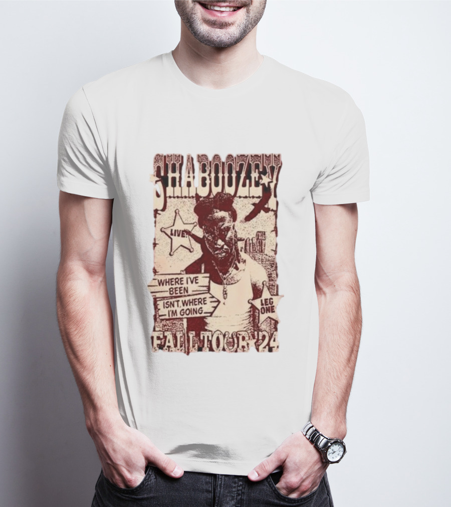 Shaboozey Live Fall Tour '24 Where I've Been Isn't Where I'm Going Leg One T-Shirt