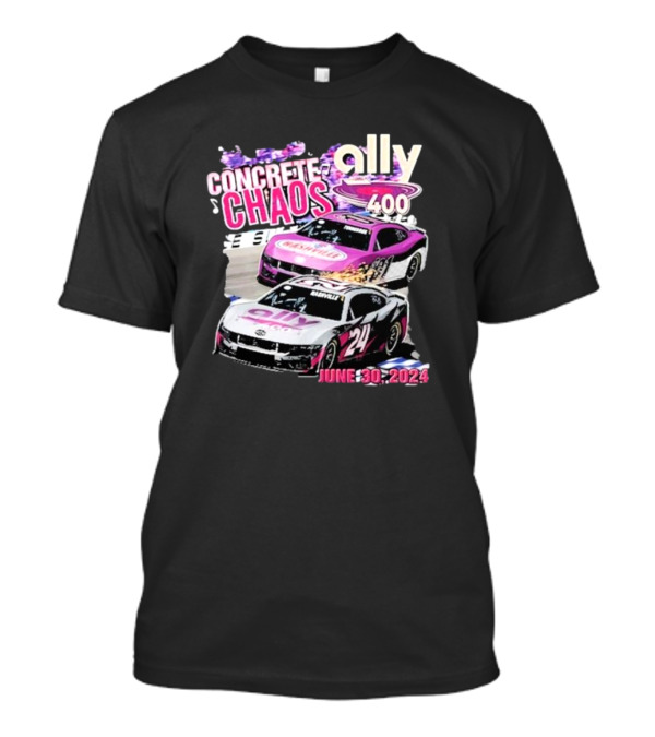 Ally 400 Concrete Chaos June 30 2024 NASCAR Race Cars Events T-Shirt