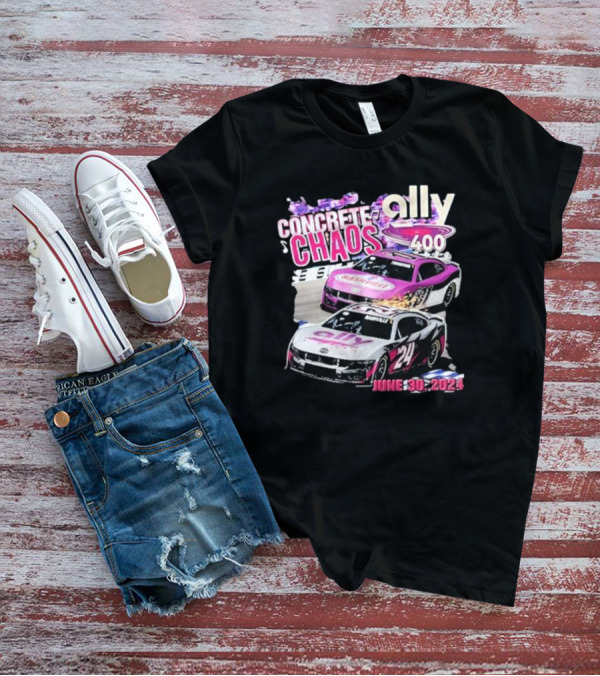 Ally 400 Concrete Chaos June 30 2024 NASCAR Race Cars Events T-Shirt