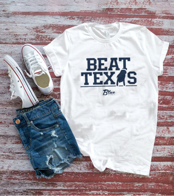 Beat Texas Blue Football Rivalry Spirit T-Shirt