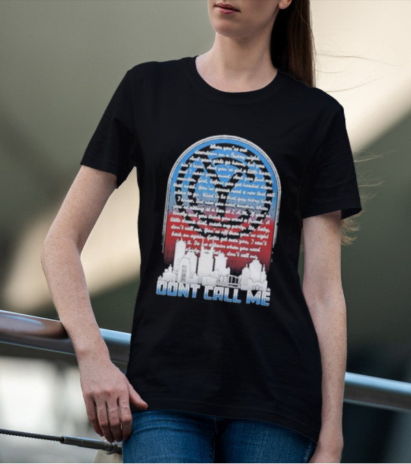 Chris Young Don’t Call Me Song Lyrics City Skyline T-Shirt