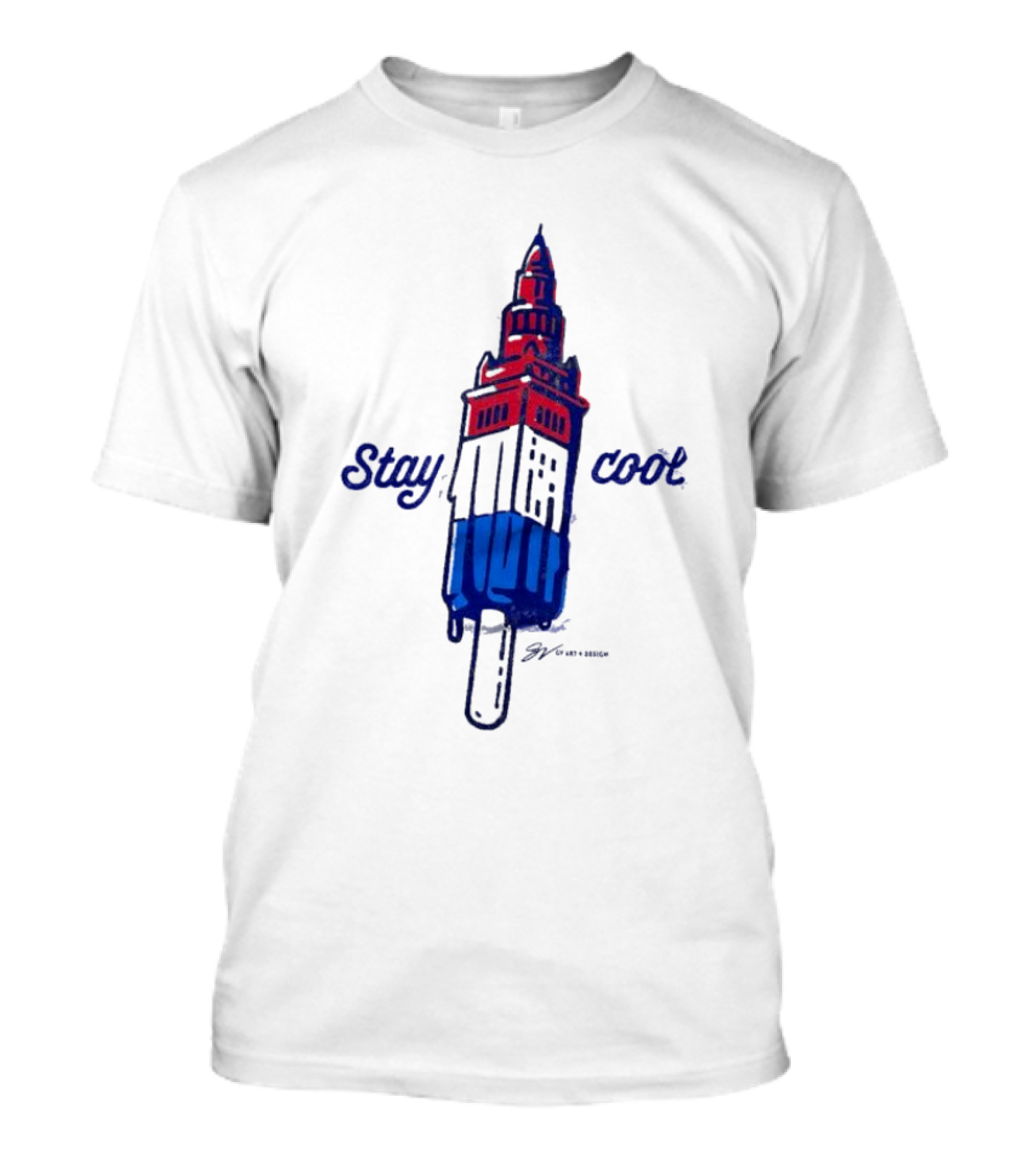 Cleveland Stay Cool Tower Popsicle T-Shirt