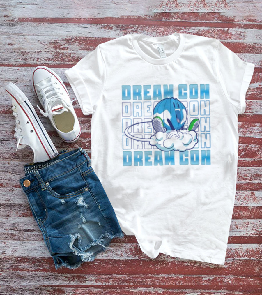 Dream Con Globoy Blue Planet And Sneakers T-Shirt