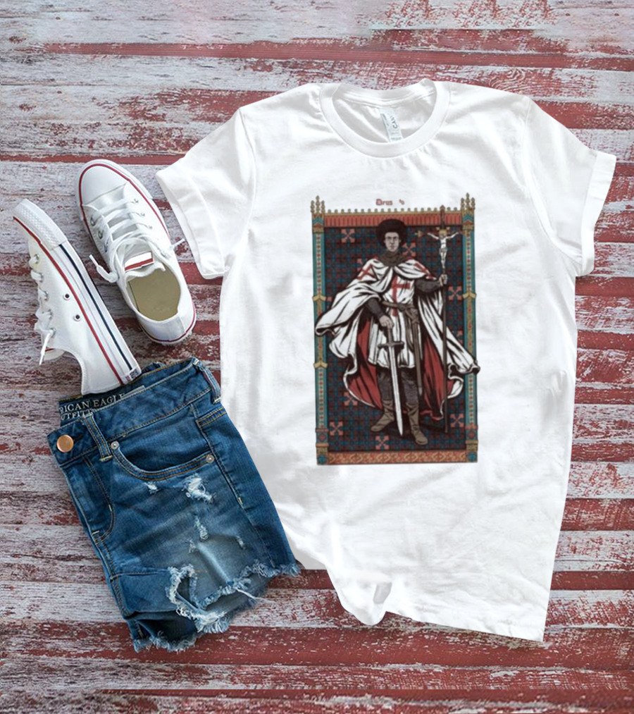 Lotus Eaters Fr Robinson Deus Vult Medieval Knight Tapestry T-Shirt