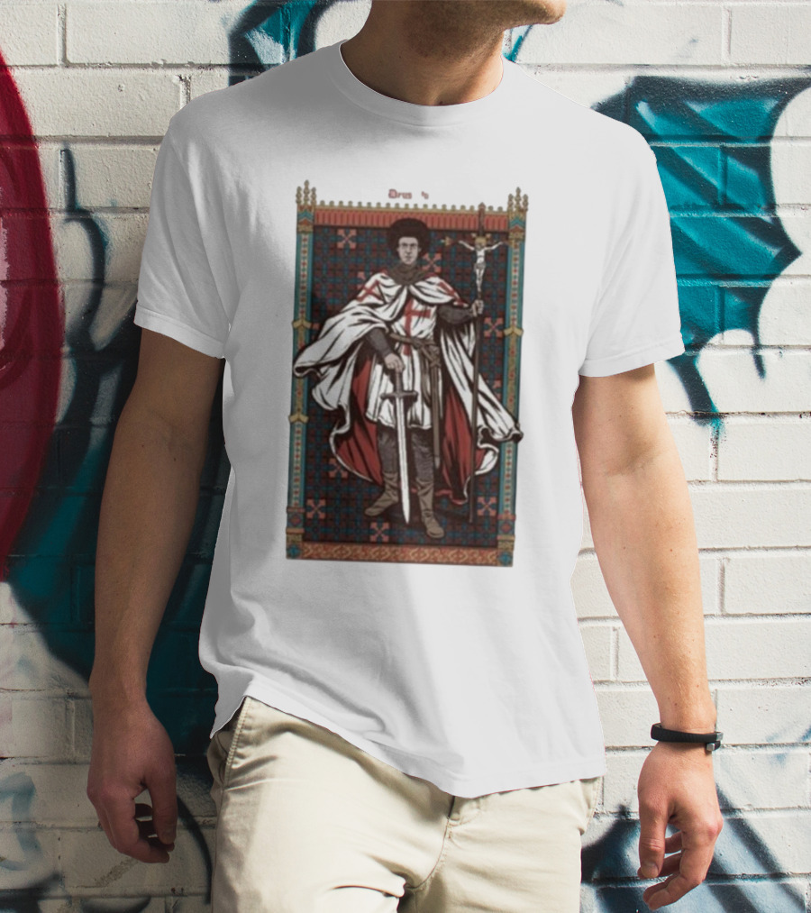 Lotus Eaters Fr Robinson Deus Vult Medieval Knight Tapestry T-Shirt