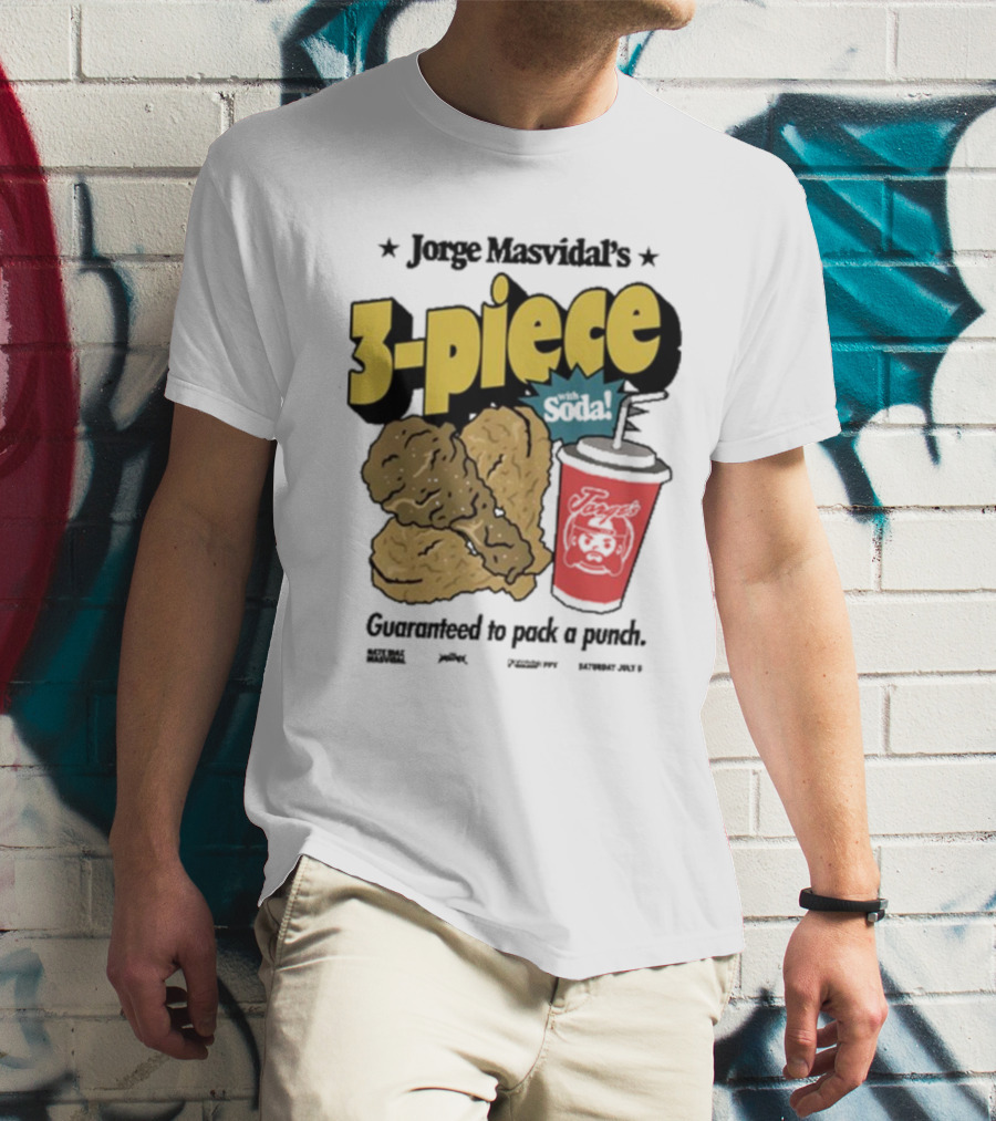 Jorge Masvidal's 3-Piece Soda Guaranteed To Pack A Punch T-Shirt