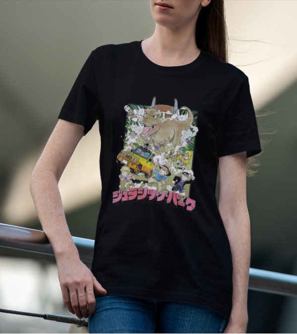 Jurassic Park Anime Style Adventure T-Shirt