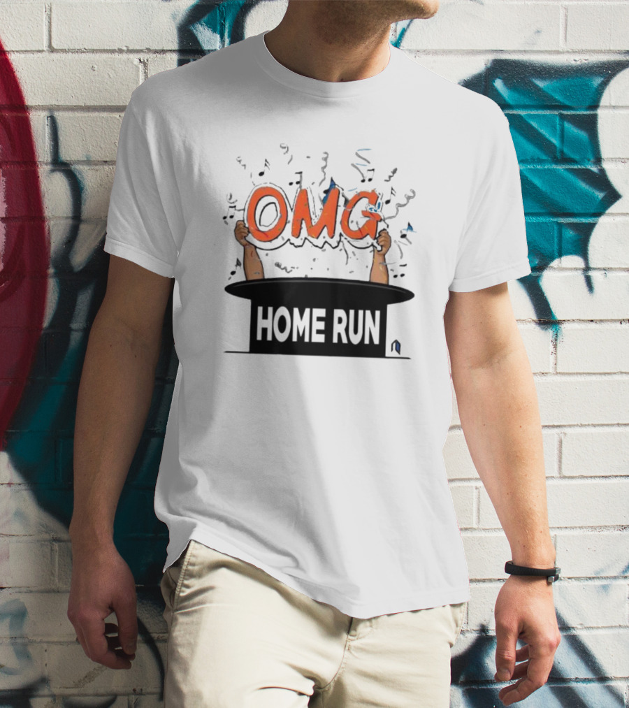 OMG Home Run From Magic Hat With Music Notes T-Shirt