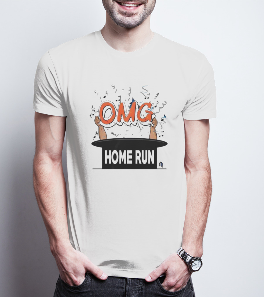 OMG Home Run From Magic Hat With Music Notes T-Shirt