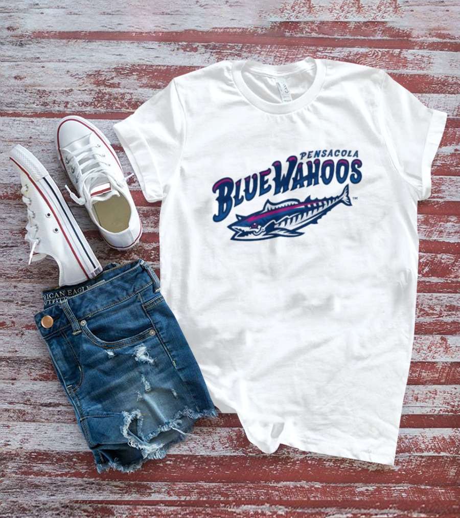 Pensacola Blue Wahoos Baseball Wild Win 7-6 Victory T-Shirt