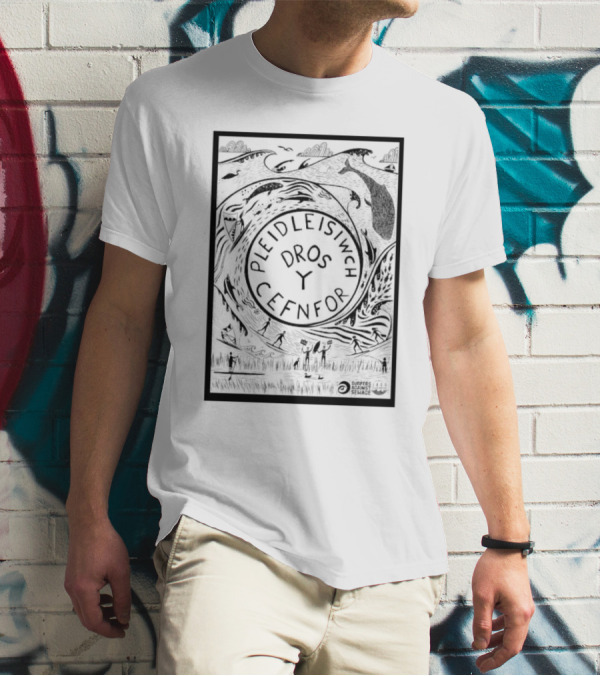 Pleidleisiwch Cefnfor Dros Y Surfres Against Sewage Ocean Conservation Wave Whales Surfing T-Shirt
