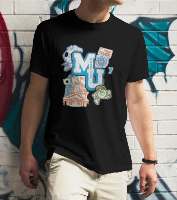 MU Monsters University Disney OK Patch T-Shirt