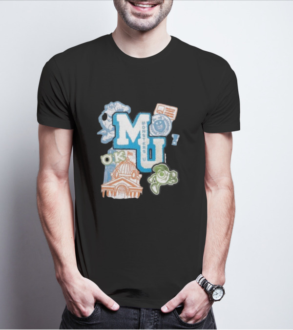 MU Monsters University Disney OK Patch T-Shirt