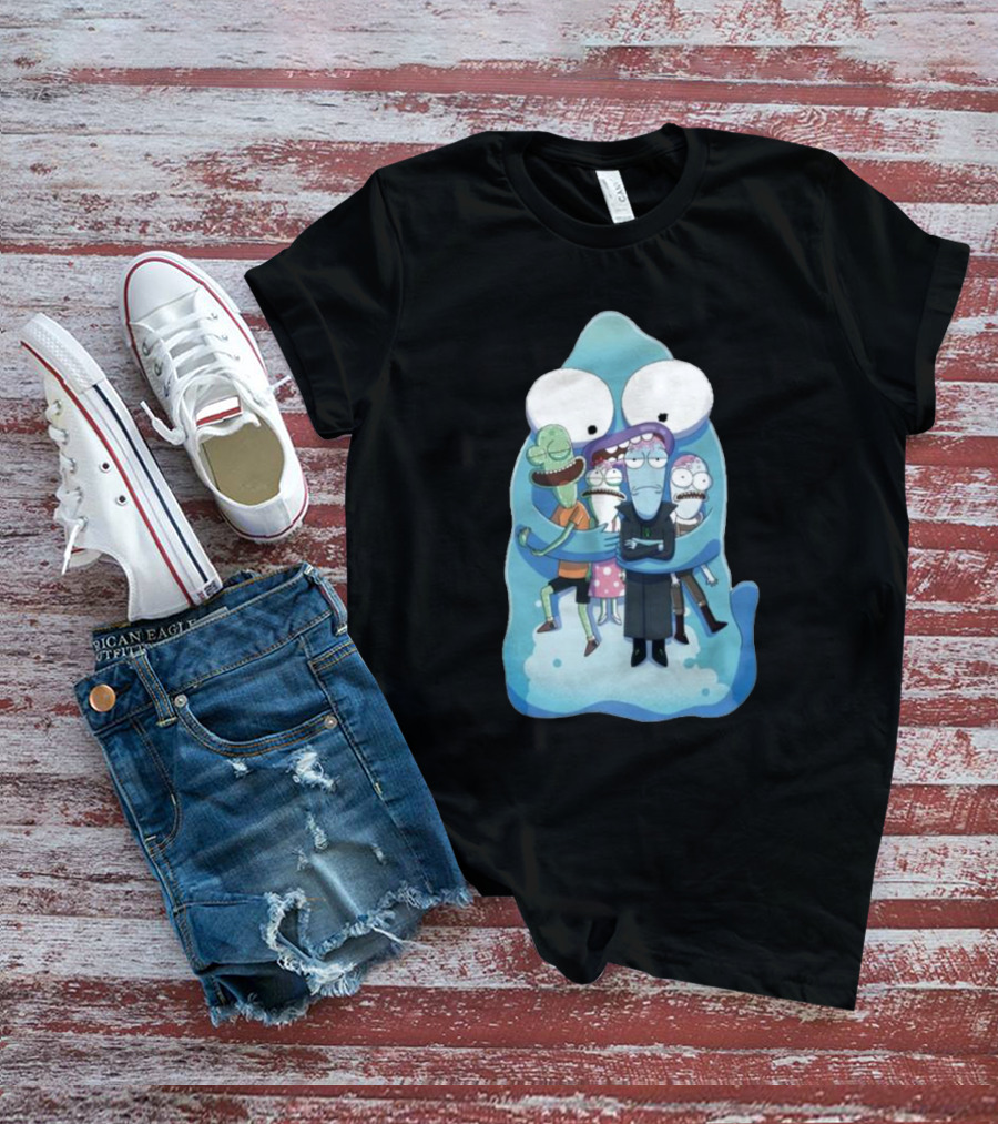 Pupa Hug With Solar Opposites Characters T-Shirt